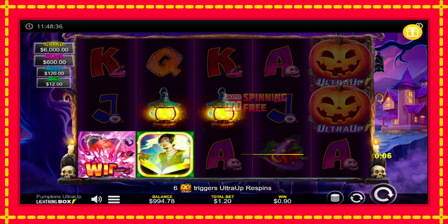 Pumpkins UltraUp mesin slot dengan animasi cerah, gambar 3