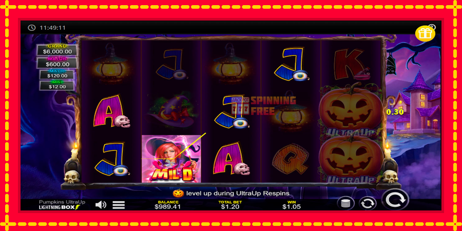 Pumpkins UltraUp mesin slot dengan animasi cerah, gambar 5