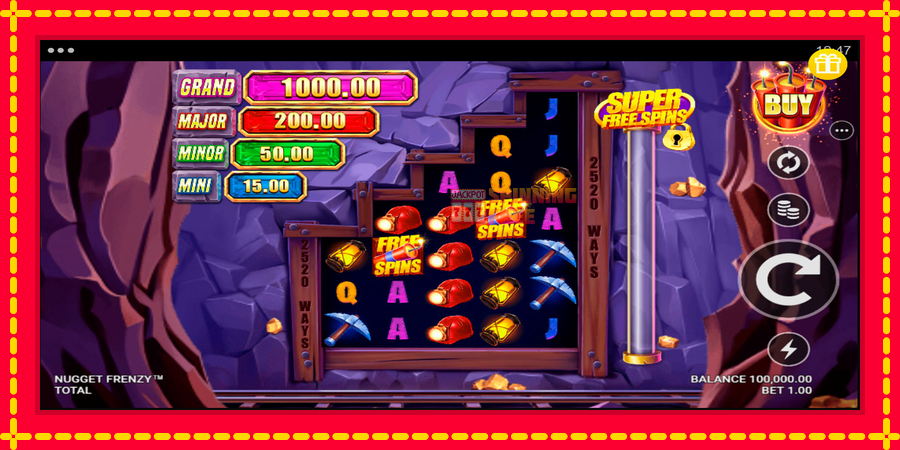 Nugget Frenzy mesin slot dengan animasi cerah, gambar 1