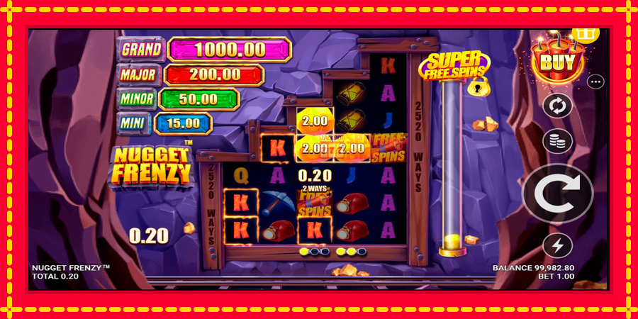 Nugget Frenzy mesin slot dengan animasi cerah, gambar 3