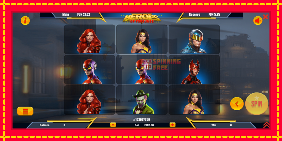 Heroes of Fortune mesin slot dengan animasi cerah, gambar 2