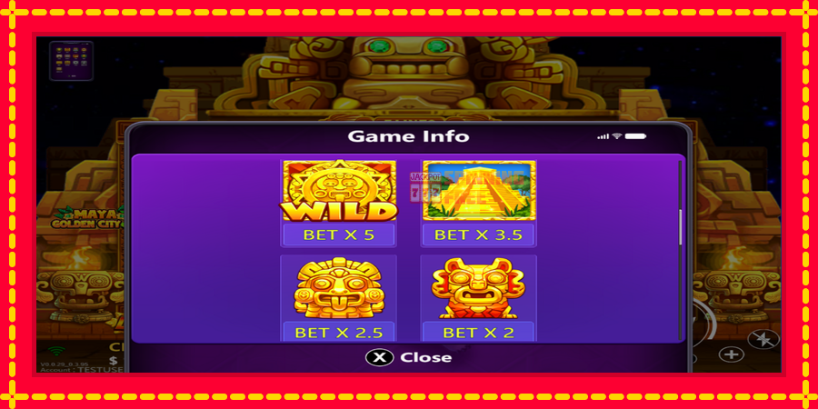 Maya Golden City 3 mesin slot dengan animasi cerah, gambar 3