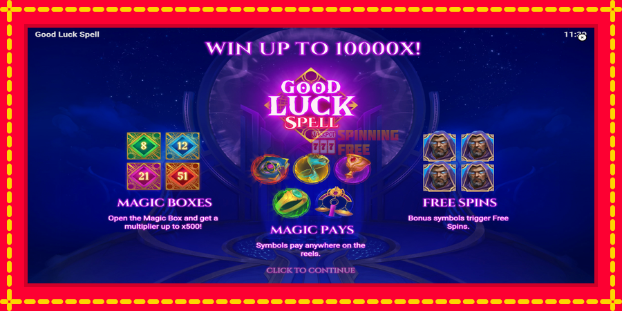 Good Luck Spell mesin slot dengan animasi cerah, gambar 1