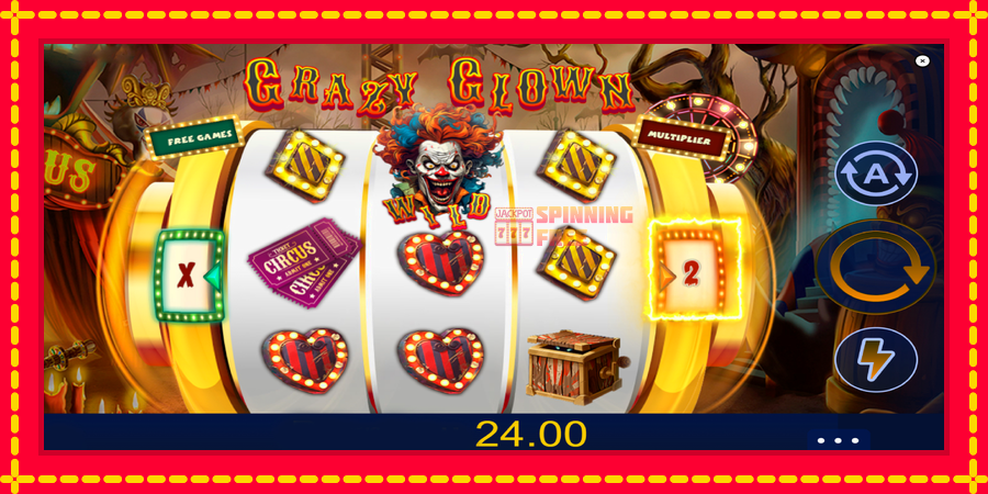 Crazy Clown mesin slot dengan animasi cerah, gambar 2