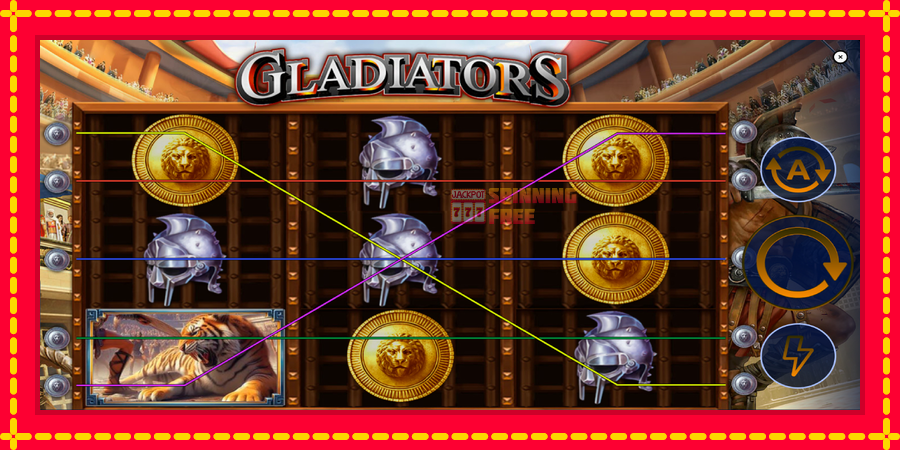 Gladiators mesin slot dengan animasi cerah, gambar 2