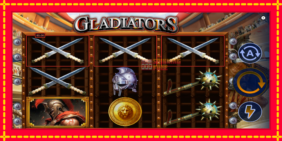 Gladiators mesin slot dengan animasi cerah, gambar 5