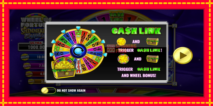 Wheel of Fortune Shimmering Sapphires mesin slot dengan animasi cerah, gambar 1