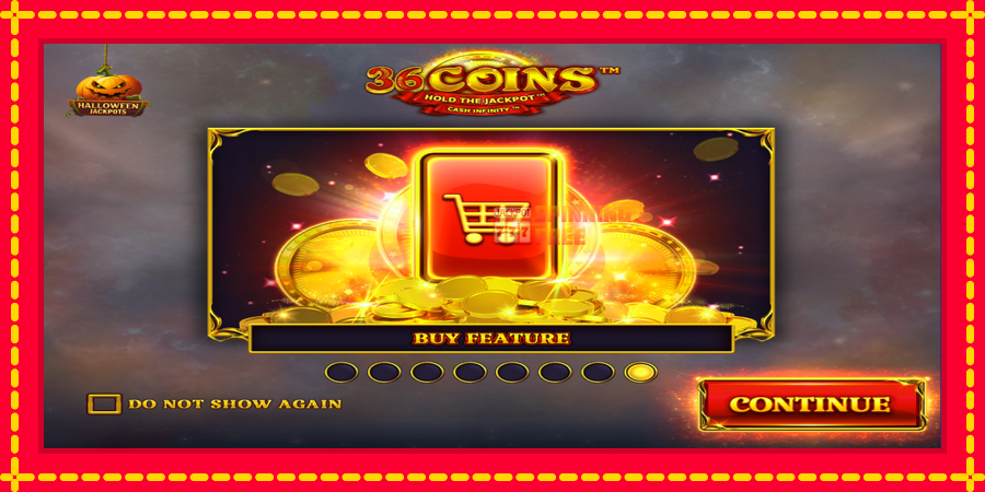 36 Coins Halloween Jackpots mesin slot dengan animasi cerah, gambar 1