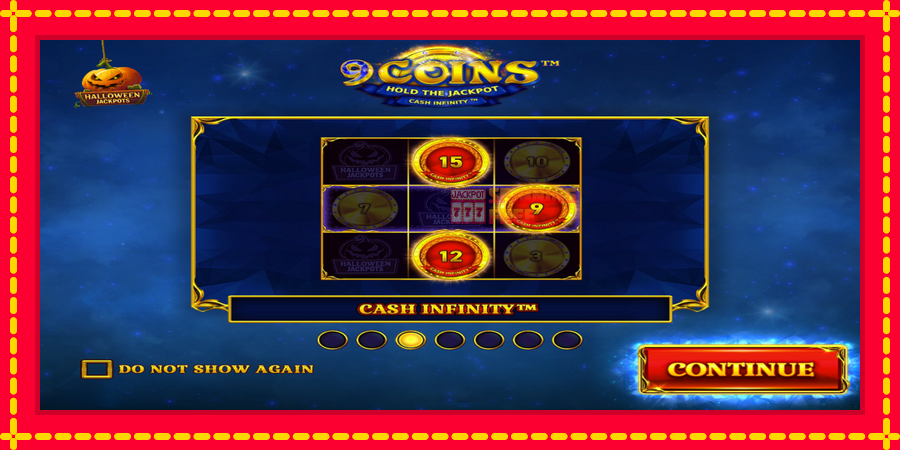 9 Coins Grand Diamond Edition Halloween Jackpots mesin slot dengan animasi cerah, gambar 1