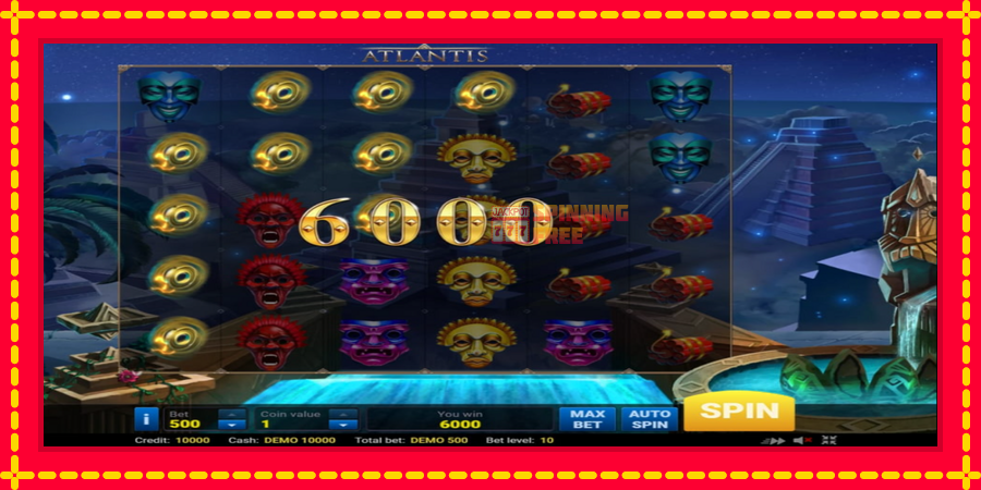 Atlantis mesin slot dengan animasi cerah, gambar 2