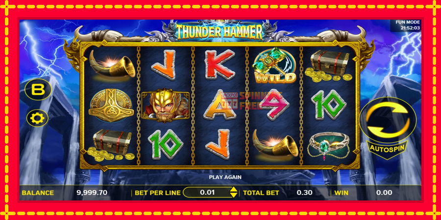 Thunder Hammer mesin slot dengan animasi cerah, gambar 2