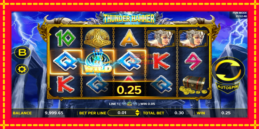 Thunder Hammer mesin slot dengan animasi cerah, gambar 3