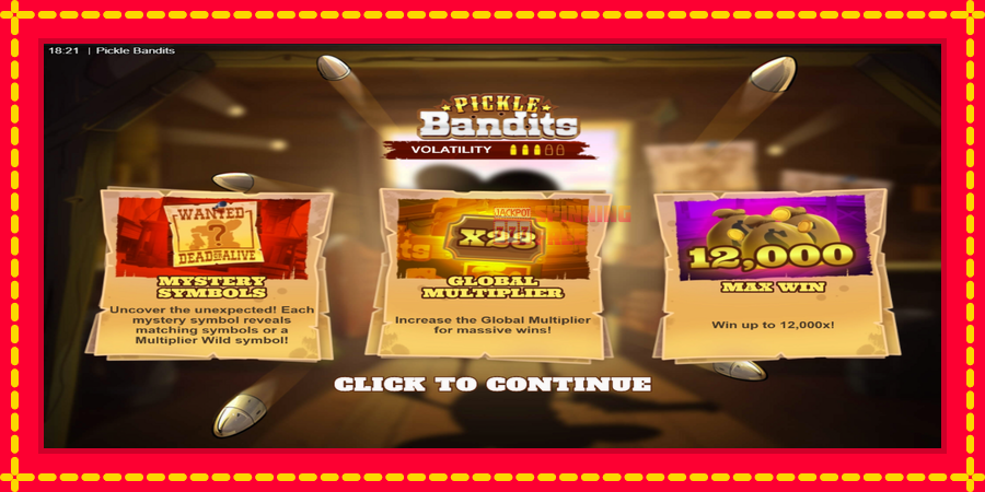 Pickle Bandits mesin slot dengan animasi cerah, gambar 1