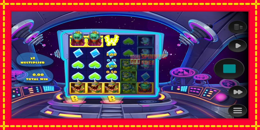 Space Attacks Dream Drop mesin slot dengan animasi cerah, gambar 2