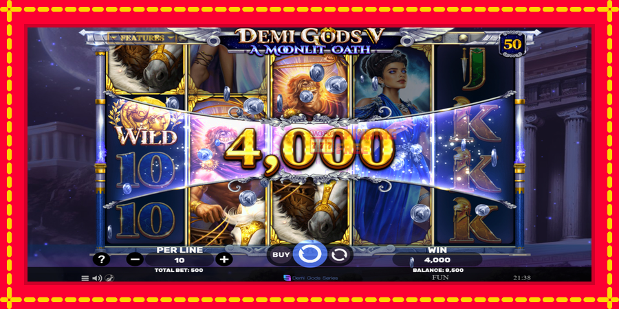 Demi Gods V – A Moonlit Oath mesin slot dengan animasi cerah, gambar 4