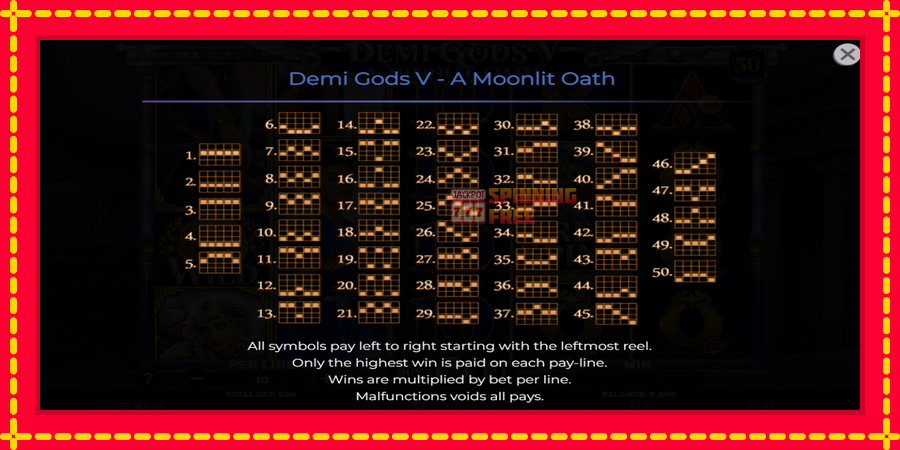 Demi Gods V – A Moonlit Oath mesin slot dengan animasi cerah, gambar 7