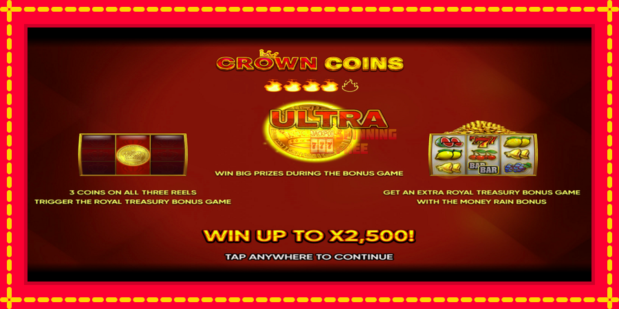 Crown Coins mesin slot dengan animasi cerah, gambar 1