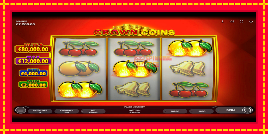 Crown Coins mesin slot dengan animasi cerah, gambar 3