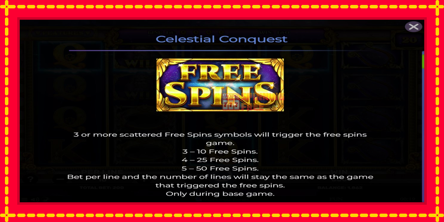 Celestial Conquest mesin slot dengan animasi cerah, gambar 4