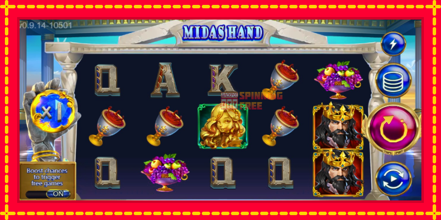 Midas Hand mesin slot dengan animasi cerah, gambar 1