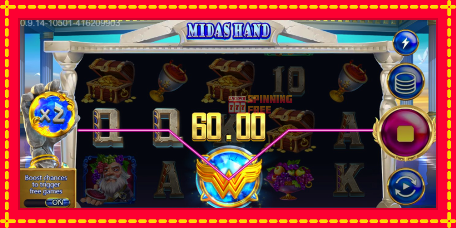 Midas Hand mesin slot dengan animasi cerah, gambar 3