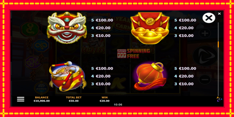 3 Wonders New Year Carnival mesin slot dengan animasi cerah, gambar 6