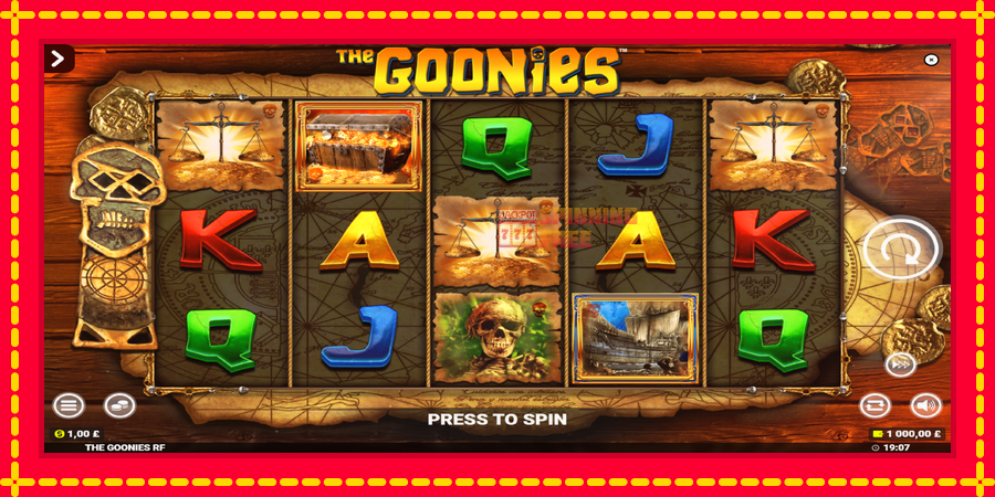 The Goonies Deluxe Rapid Fire Jackpots mesin slot dengan animasi cerah, gambar 2