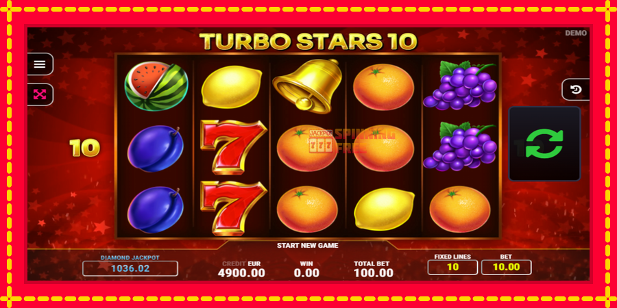 Turbo Stars 10 mesin slot dengan animasi cerah, gambar 2