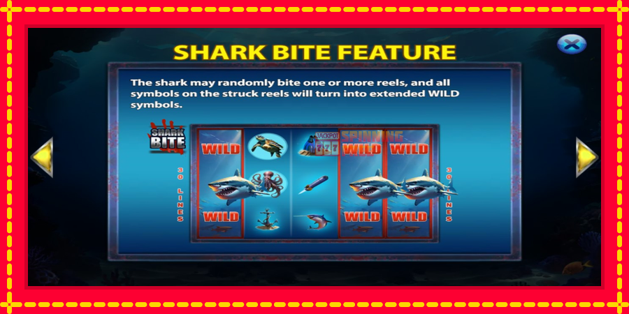 Shark Bite mesin slot dengan animasi cerah, gambar 5