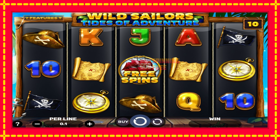 Wild Sailors – Tides of Adventure mesin slot dengan animasi cerah, gambar 1