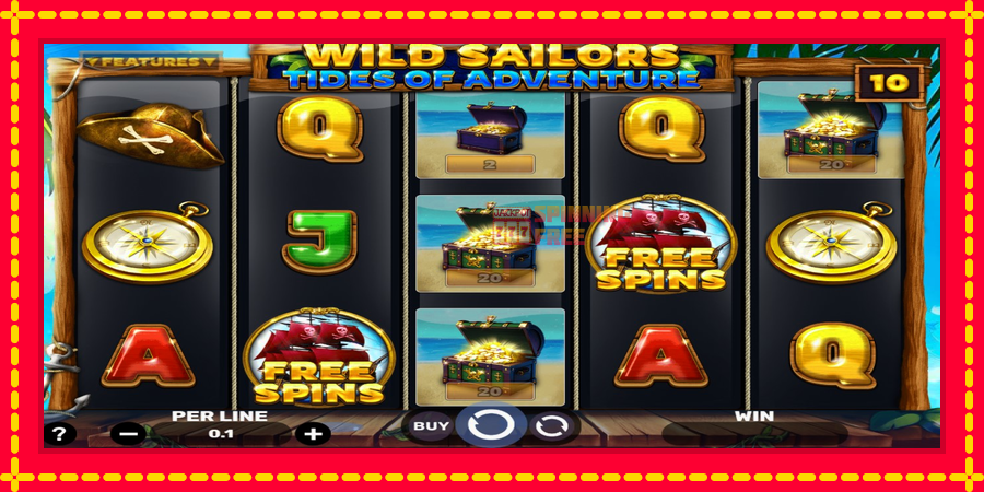 Wild Sailors – Tides of Adventure mesin slot dengan animasi cerah, gambar 3