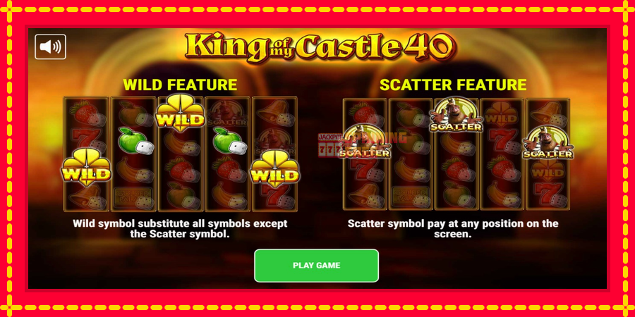 King of My Castle 40 mesin slot dengan animasi cerah, gambar 1