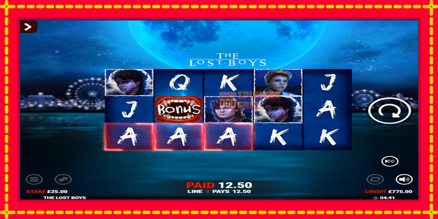 The Lost Boys Rapid Fire Jackpots mesin slot dengan animasi cerah, gambar 2