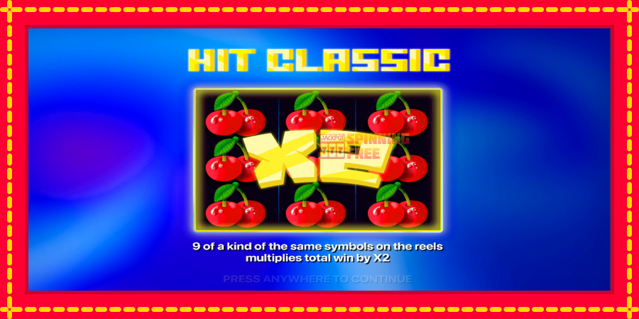 Hit Classic mesin slot dengan animasi cerah, gambar 1