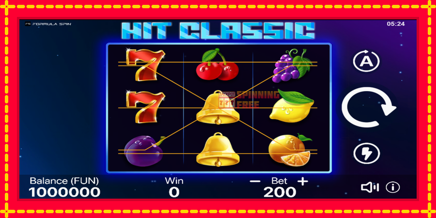 Hit Classic mesin slot dengan animasi cerah, gambar 2