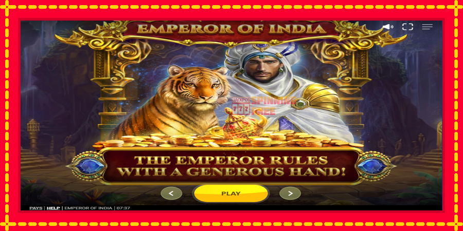 Emperor of India mesin slot dengan animasi cerah, gambar 1