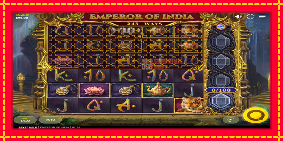 Emperor of India mesin slot dengan animasi cerah, gambar 2