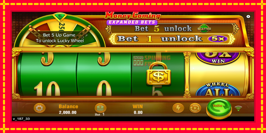 Money Coming 2 – Expanded Bets mesin slot dengan animasi cerah, gambar 2