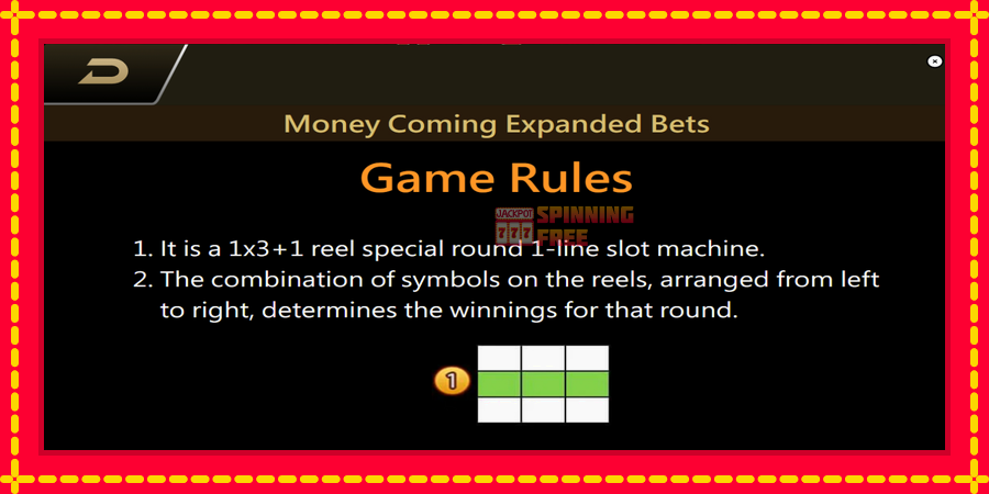 Money Coming 2 – Expanded Bets mesin slot dengan animasi cerah, gambar 7