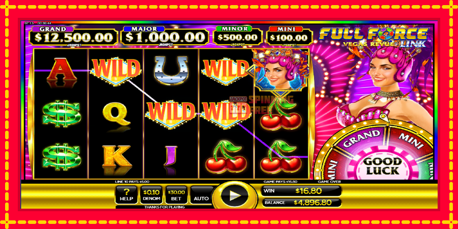 Full Force Vegas Revue mesin slot dengan animasi cerah, gambar 2