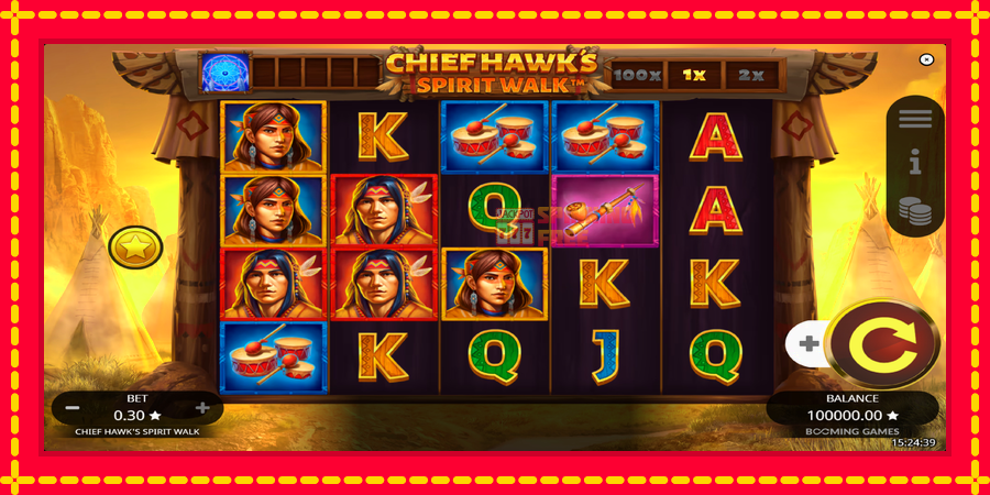 Chief Hawk’s Spirit Walk mesin slot dengan animasi cerah, gambar 2