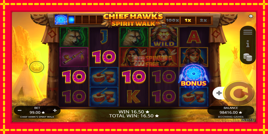 Chief Hawk’s Spirit Walk mesin slot dengan animasi cerah, gambar 3