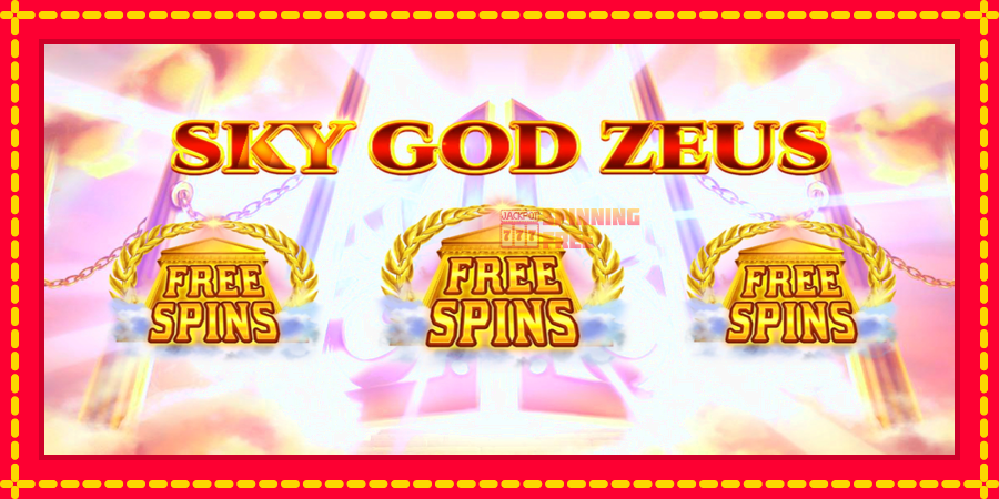 Sky God Zeus 3x3 mesin slot dengan animasi cerah, gambar 1