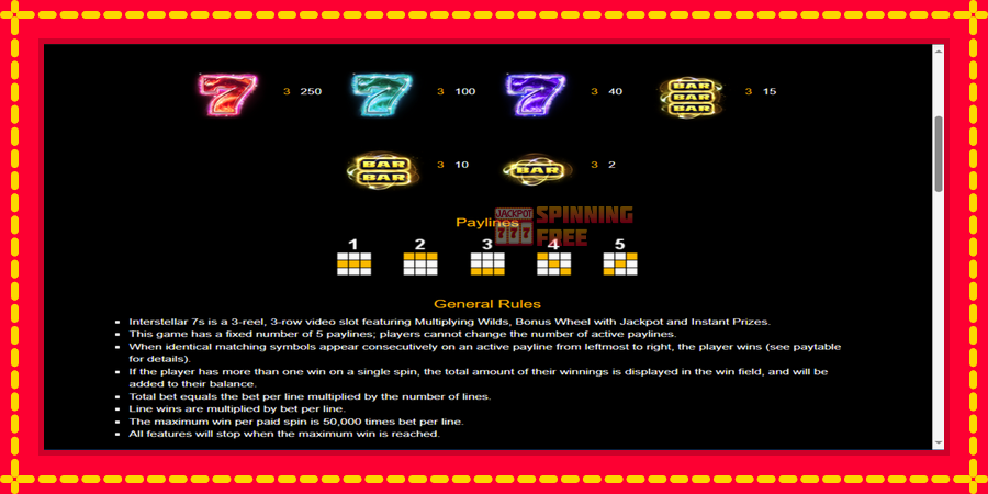 Interstellar 7s mesin slot dengan animasi cerah, gambar 4