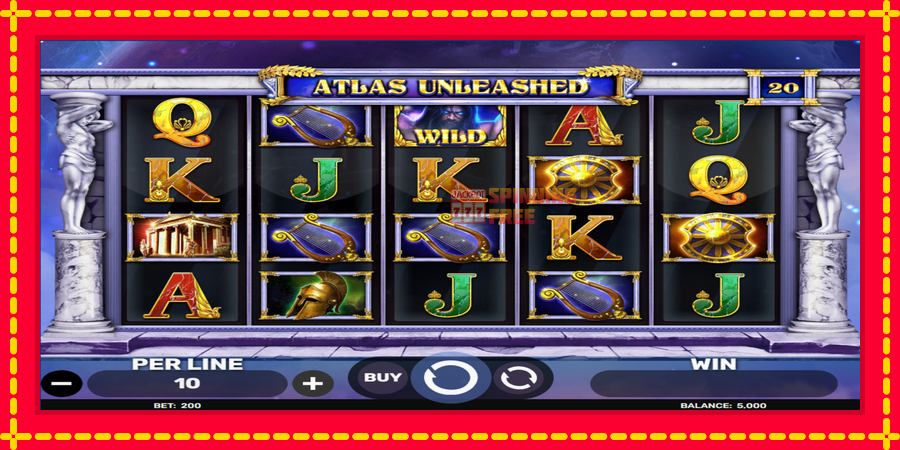 Atlas Unleashed mesin slot dengan animasi cerah, gambar 2