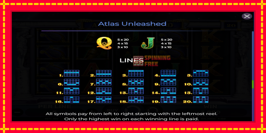 Atlas Unleashed mesin slot dengan animasi cerah, gambar 7