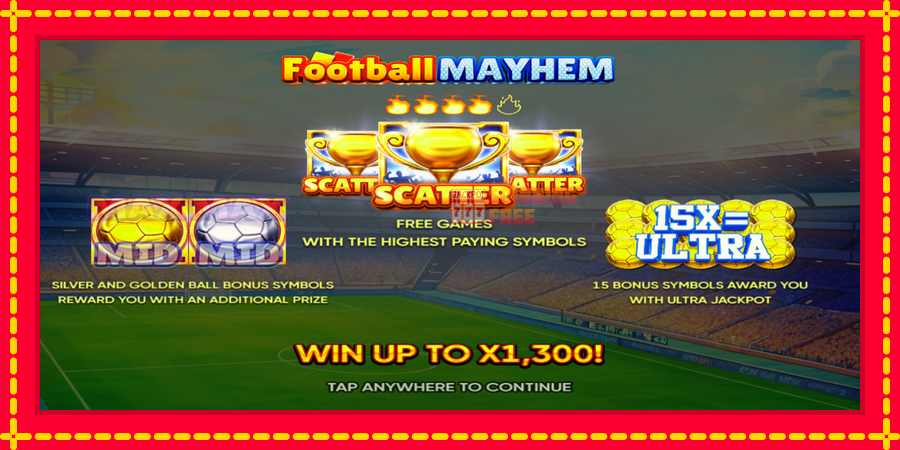 Football Mayhem mesin slot dengan animasi cerah, gambar 1