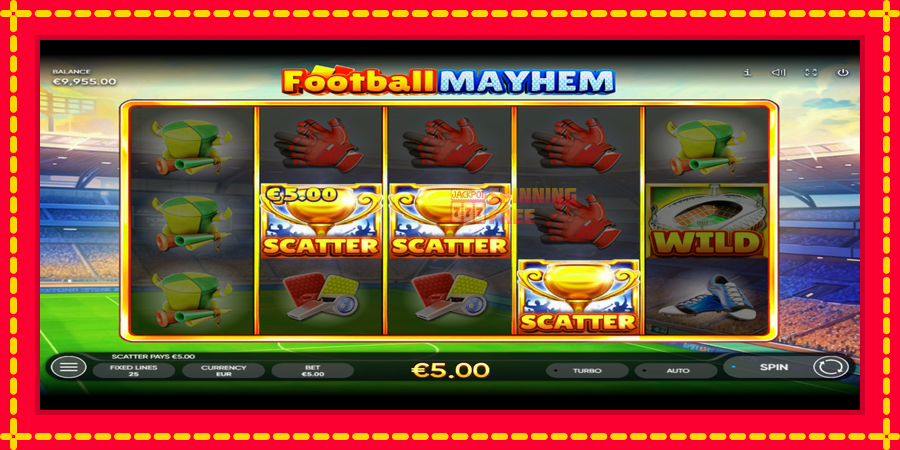 Football Mayhem mesin slot dengan animasi cerah, gambar 3