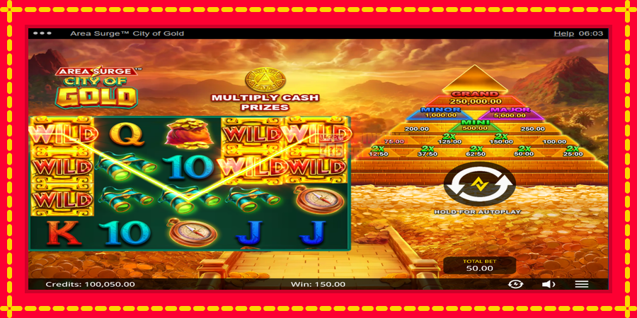 Area Surge City of Gold mesin slot dengan animasi cerah, gambar 3