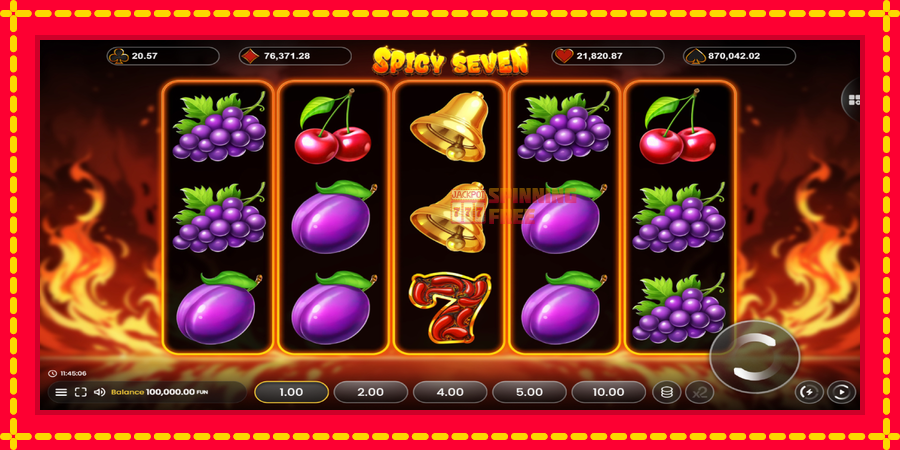 Spicy Seven 20 mesin slot dengan animasi cerah, gambar 2